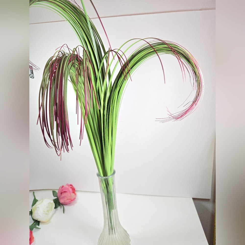 24" Artificial Plants Onion Grass Pack of 3 Wheat Grass Greenery Faux Fake Shrub